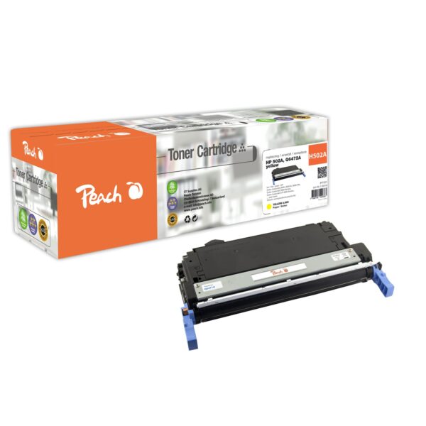 Peach HP 502 AY Toner ye ersetzt HP No. 502A Y