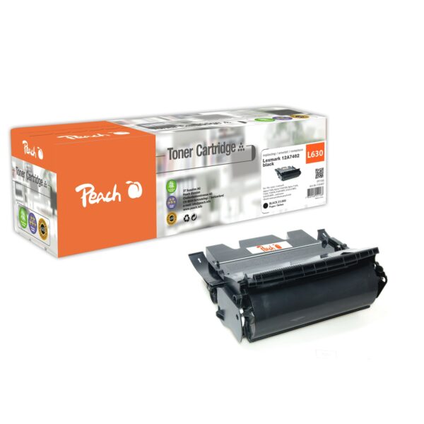 Peach L63 XBK Toner bk ersetzt Lexmark No. 63XBK