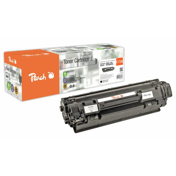 Peach HP 728 bk Toner bk ersetzt Canon CRG-728 bk