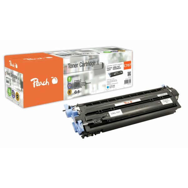 Peach C707 C Toner cy ersetzt Canon CRG-707C