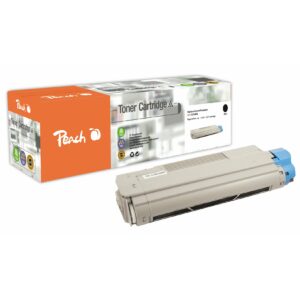 Peach O4386/87/36/85 Toner bk ersetzt OKI 43865708 für z.B. OKI C 5650