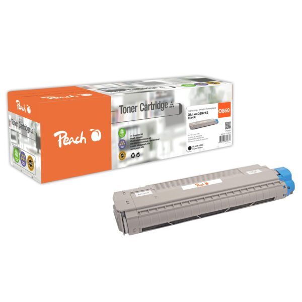 Peach O4405  Toner bk ersetzt OKI 44059212 für z.B. OKI CX 2633