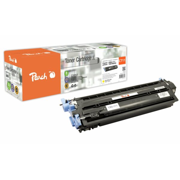 Peach C711 Y Toner ye ersetzt Canon CRG-711Y