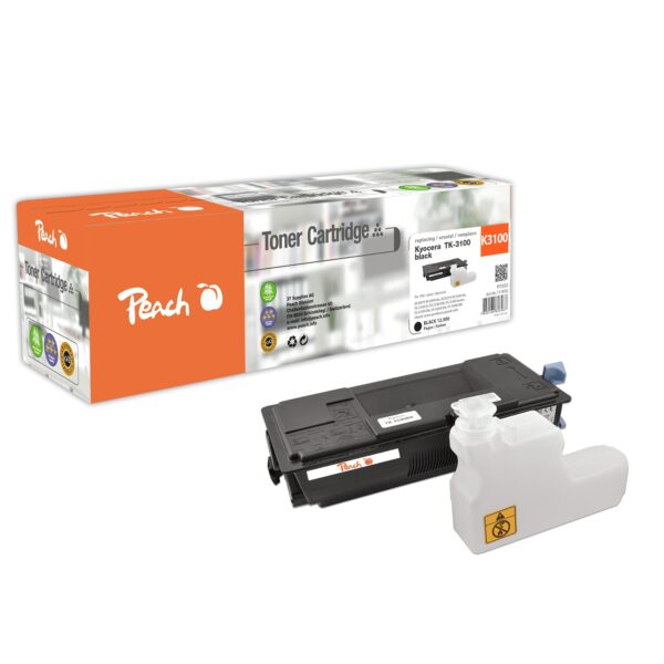 Peach K3100  Toner bk ersetzt Kyocera TK-3100 für z.B. Kyocera ECOSYS M 3040 dn