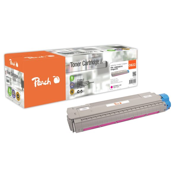 Peach O4484  Toner ma ersetzt OKI 44844614 für z.B. OKI C 822 CDTN