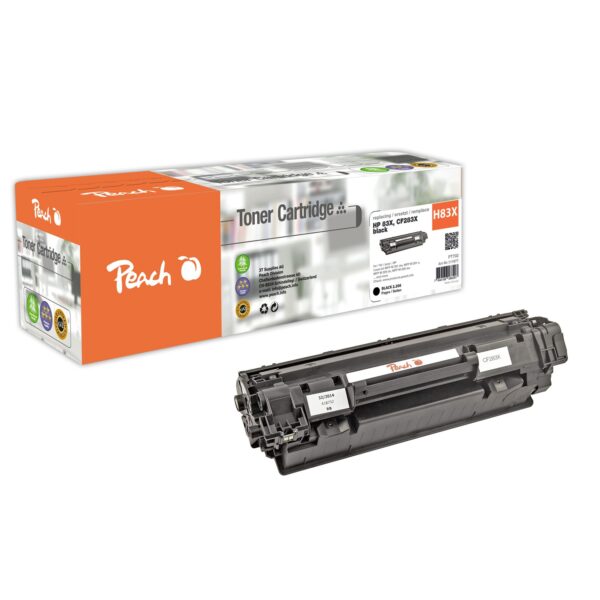 Peach HP 83 X Toner XL bk ersetzt HP No. 83X