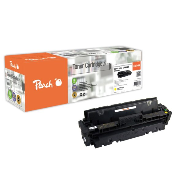 Peach HP 410 XY Toner XL ye ersetzt HP No. 410X Y