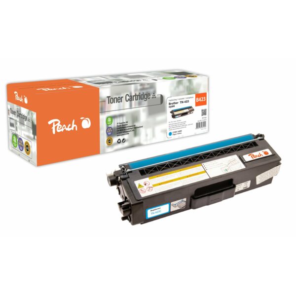 Peach B423 C Toner XL cy ersetzt Brother TN-423C für z.B. Brother MFCL 8690 CDW