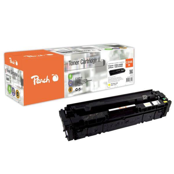 Peach HP 046 Hy Toner XL ye ersetzt Canon CRG-046H y