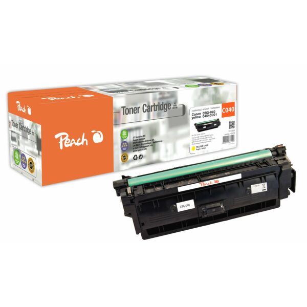 Peach HP 040 y Toner ye ersetzt Canon CRG-040 y