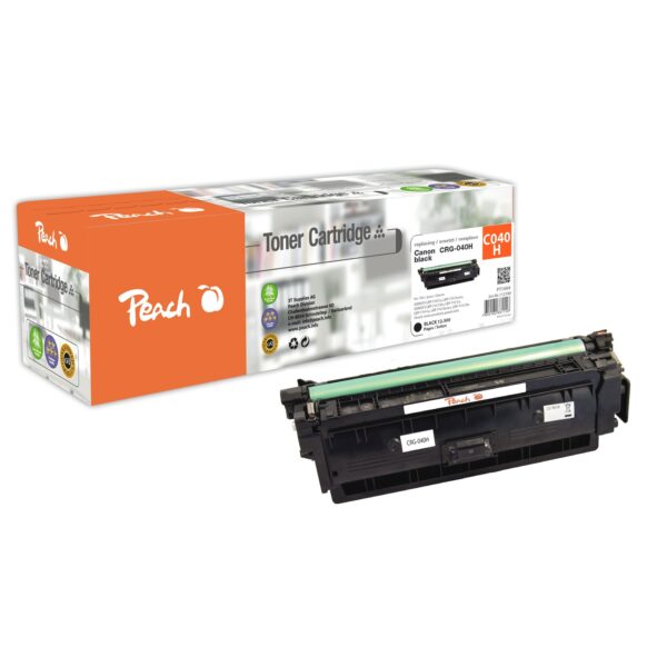 Peach HP 040 Hbk Toner XL bk ersetzt Canon CRG-040H bk