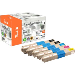 Peach O4650-87 5 Toner Druckerpatronen (2*bk