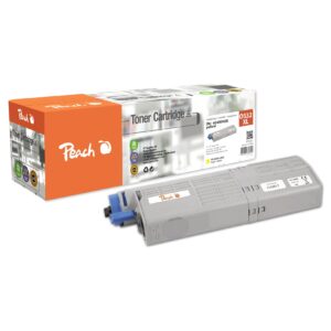 Peach O4648/49 Toner ye ersetzt OKI 46490401 für z.B. OKI C 532 DN