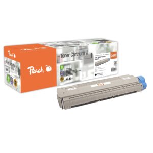 Peach O464711/464338 Toner bk ersetzt OKI 46471104 für z.B. OKI C 823 DN