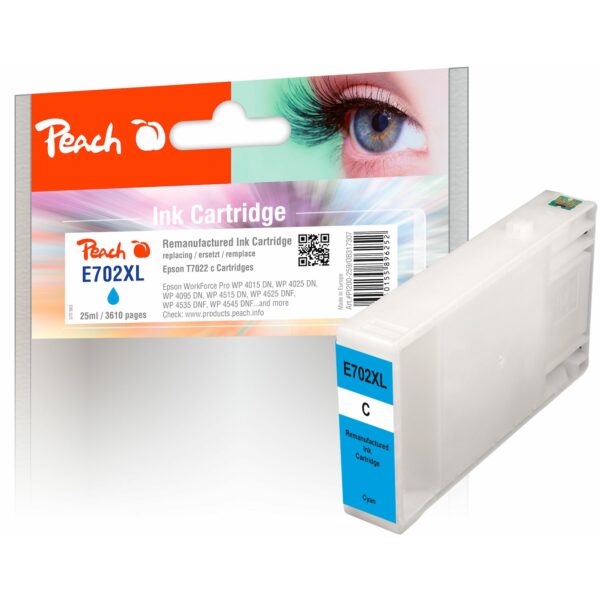 Peach E70  Druckerpatrone XL cy ersetzt Epson T7022 c