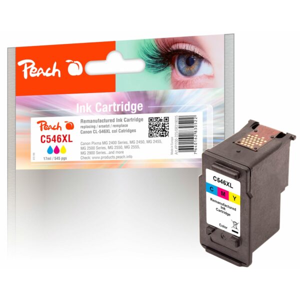 Peach C546 XLC Druckkopf XL col ersetzt Canon CL-546XLC