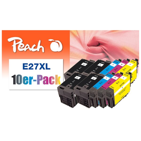 Peach E27  10 Druckerpatronen XL (2*bk