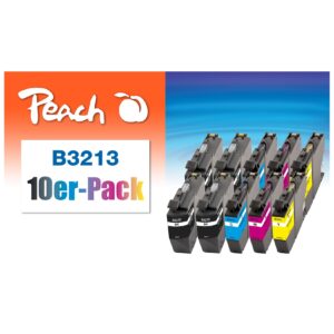 Peach B3213  10 Druckerpatronen XL (4*bk