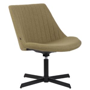 CLP Lounger Granby I 360 Grad Drehbarer Relax Sessel Mit Stoffbezug I Ergonomisches Design Mit Bodenschonern I Polsterstuhl Mit Rückenlehne