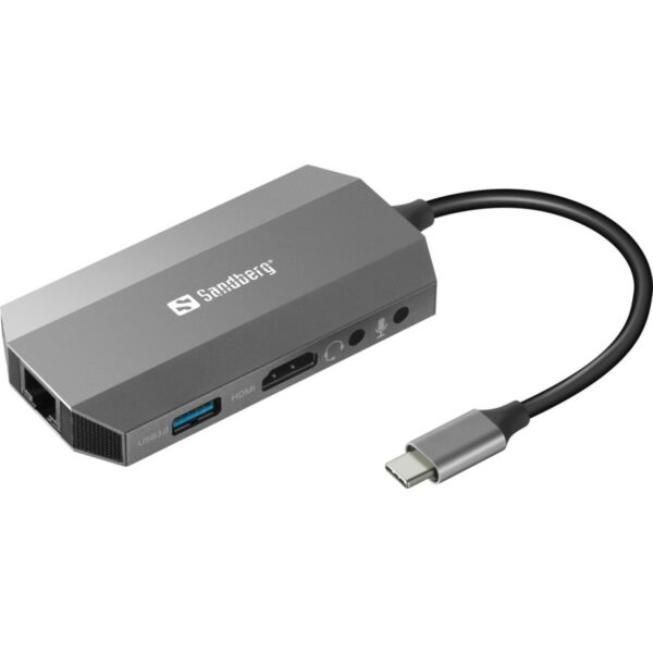 SANDBERG USB C 6 in1 Reisedock