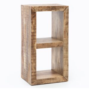 FineBuy Standregal 45 x 90 x 35 cm Bücherregal Mangoholz Beistelltisch Massiv