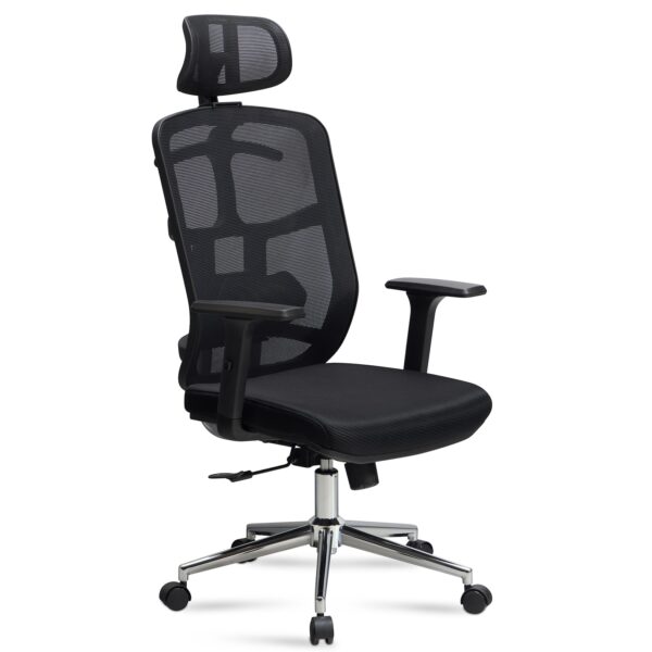 Bürostuhl FineBuy Schreibtischstuhl Mesh Schwarz Drehstuhl Ergonomisch 120 kg