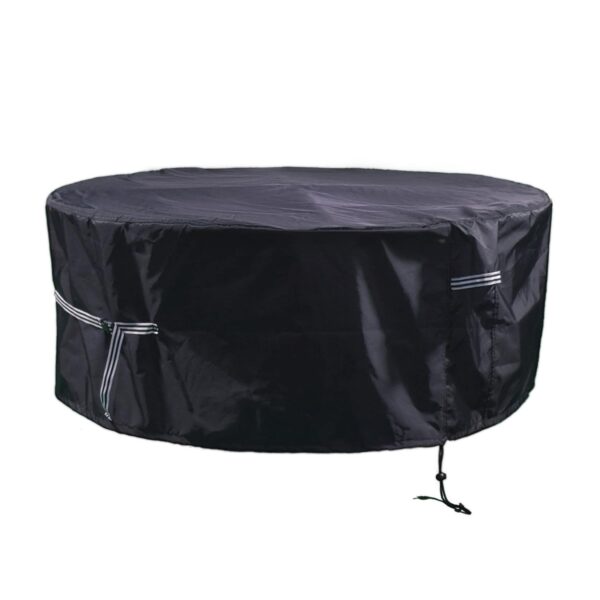 Grasekamp Black Premium Gartensitzgruppenhülle Ø  160x85cm / garden dining set cover /  atmungsaktiv / breathable