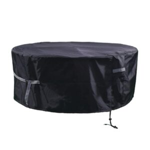 Grasekamp Black Premium Gartensitzgruppenhülle Ø  200x85cm / garden dining set cover /  atmungsaktiv / breathable