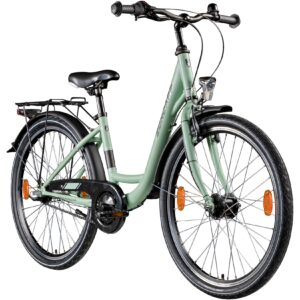 Zündapp C400 Jugendfahrrad 24 Zoll Fahrrad ab 130-145 cm 3 Gang Tiefeinsteiger grün