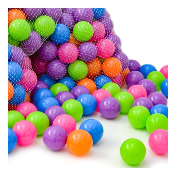 100 Bällebadbälle 6 cm Bunte Bälle für Bällebad Spielbälle Babybälle Pastell