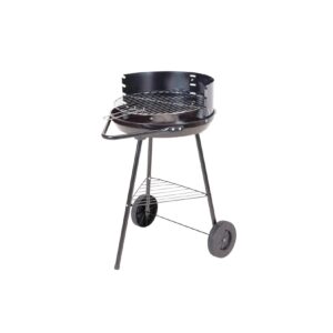 Metall Holzkohle Grill Rundgrill Grillwagen 70cm Standgrill Gartengrill Garten