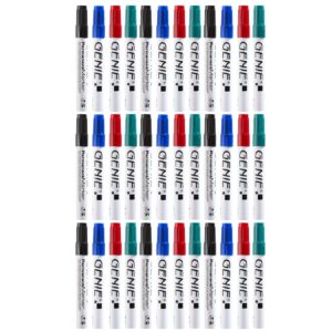 36 Stück GENIE Permanent Marker bunt Permanentmarker Filzstift wasserfest M Rund