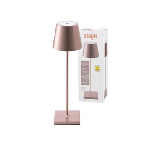 Nuindie LED Akku Tischleuchte Außentischleuchte IP54 rosegold Sigor Tischlampe