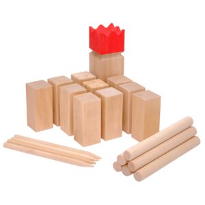 Ocean5 Wurfspiel Kubb Competition Birke Rot 9x9x30cm