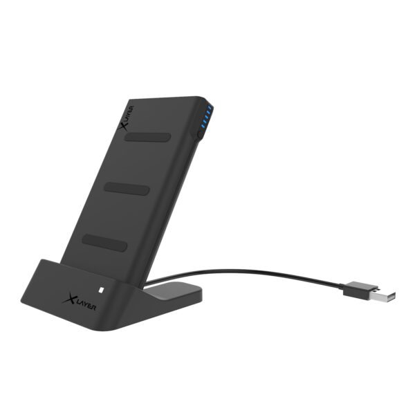 Xlayer WIRELESS Powerbank Wireless Charger with Dock Qi-zertifiziert 6000mAh