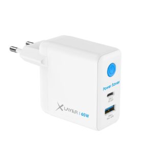 Xlayer CHARGER Power Saver 65W USB-C GaN mit Strom-Stopp-Funktion Schnellladegerät