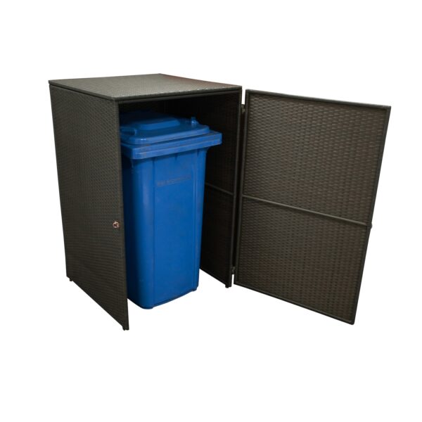 DEGAMO Mülltonnenbox 76x78x123cm für Tonnen bis 240 Liter