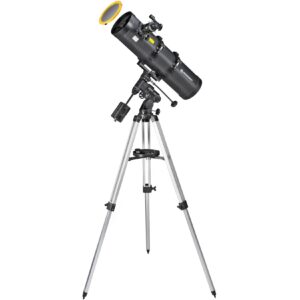 BRESSER Pollux-I 150/750 EQ3 Spiegelteleskop mit Smartphone-Adapter & Sonnenfilter