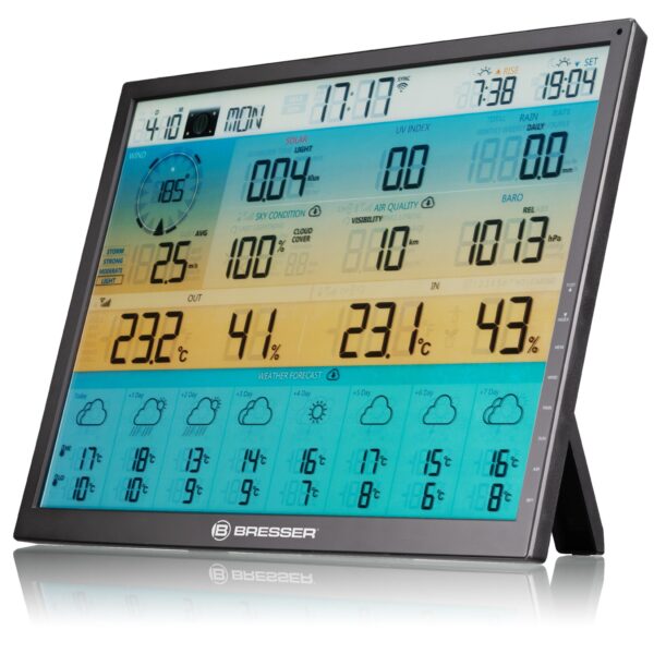 BRESSER zusätzliche / Ersatz-Basisstation für 7003230 8-Tage 4CAST XL WLAN-Wetterstation