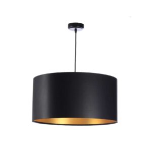 Pendelleuchte Hängeleuchte Feliza Latex black & gold Ø 40 cm 10965