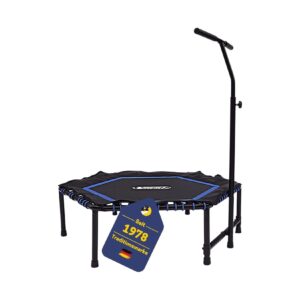 Best Sporting Fitness und Sport Trampolin mit Griff I hochwertiges Sport Trampolin Indoor I Fitness Trampolin 120 x 108 cm I Trampolin Fitness mit verstellbarem Griff I Sportgeräte Zuhause