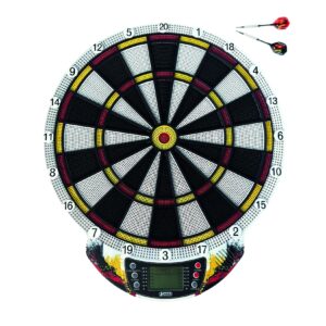 Best Sporting Dartscheibe elektronisch Nation I elektronische Dartscheibe mit LCD-Anzeige I E-Dartscheibe mit 6 Dartpfeilen & Ersatzspitzen I hochwertiger Dartautomat I Dart für 8 Spieler