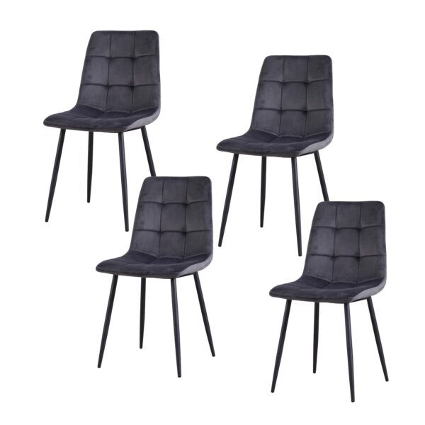 HTI-Living Stuhl Mesa Velvet 4er-Set