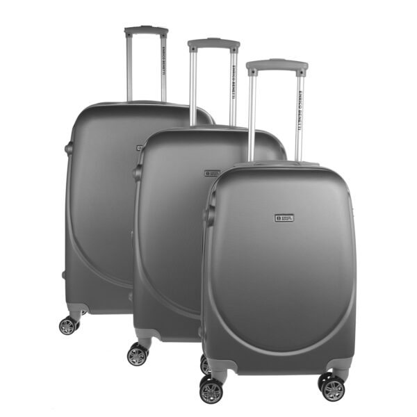 HTI-Living Reisekoffer 3-teiliges Set Silber 50/60/70