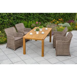 Merxx Riviera Set 9tlg. Tisch 185x90 cm