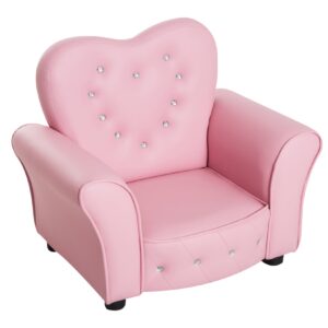 HOMCOM Kindersessel Prinzessin rosa 59 x 41