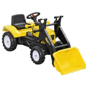 HOMCOM Trettraktor mit Schaufel schwarz