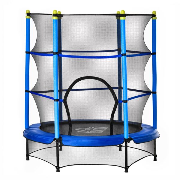 HOMCOM Trampolin mit Sicherheitsnetz 140L x 140B x 160H cm