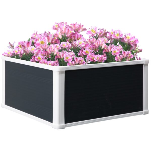 Outsunny Hochbeet mit Drainagefunktion grau 60L x 60B x 30H cm