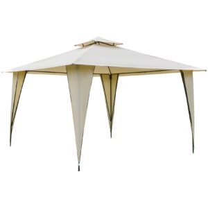 Outsunny Pavillon mit Doppeldach 350 x 350 x 270 cm (LxBxH)